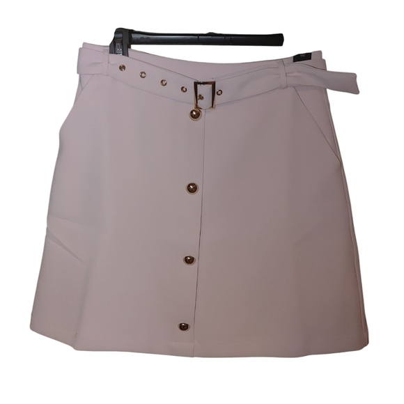 Endless Rose Elegant Light Pink Button-Down Skirt, Size M NWT - Picture 1 of 11